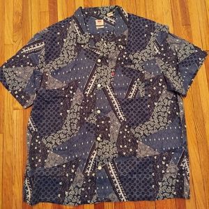 NEW! LEVI'S BANDANA PRINT SHIRT, MEN'S XL